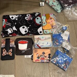 NWOT Loungefky 8 piece Bulk Lot Disney and Loungefly Kids Accessories Bags